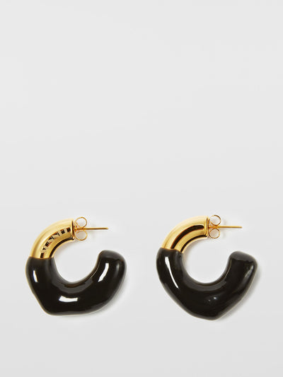 Sunnei Small rubberized earrings at Collagerie