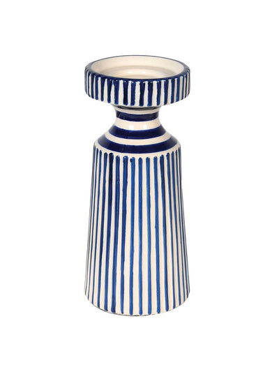 Sweetpea & Willow Fletcher striped candle holder at Collagerie