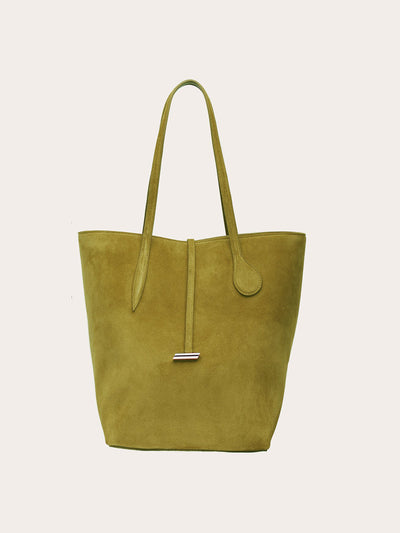 Little Liffner Army suede tall sprout tote bag at Collagerie