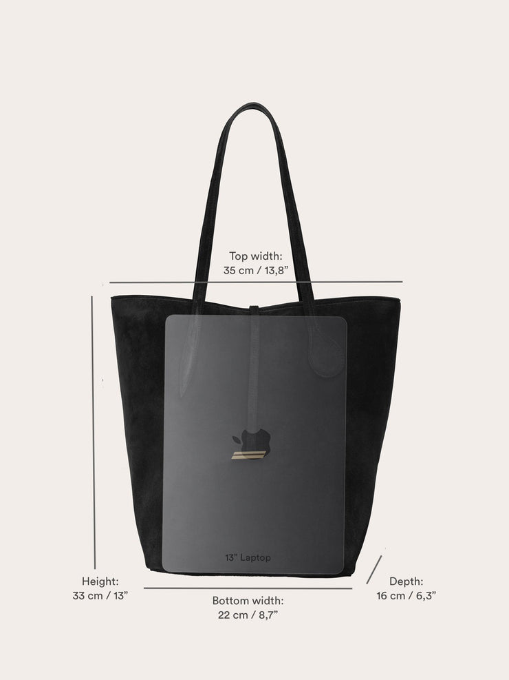 Tall black suede Sprout tote bag Bags Little Liffner    - Collagerie