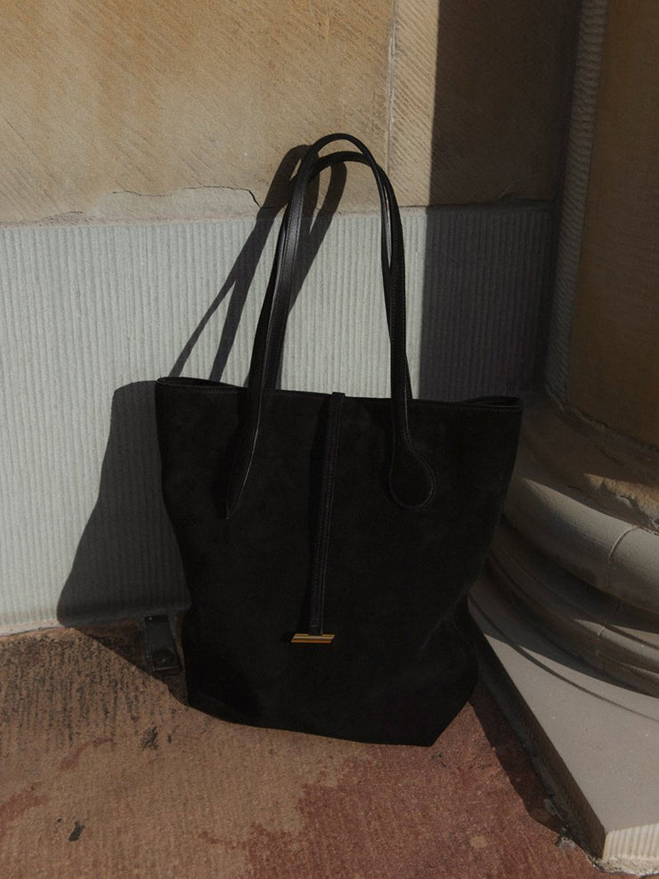 Tall black suede Sprout tote bag Bags Little Liffner    - Collagerie