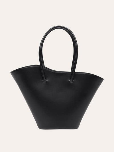 Little Liffner Black Tulip tall tote bag at Collagerie