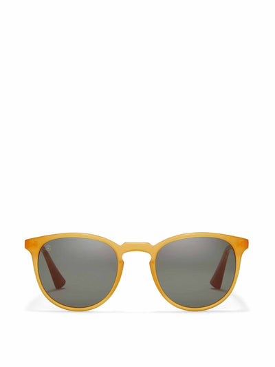 Taylor Morris Yellow-framed round sunglasses at Collagerie