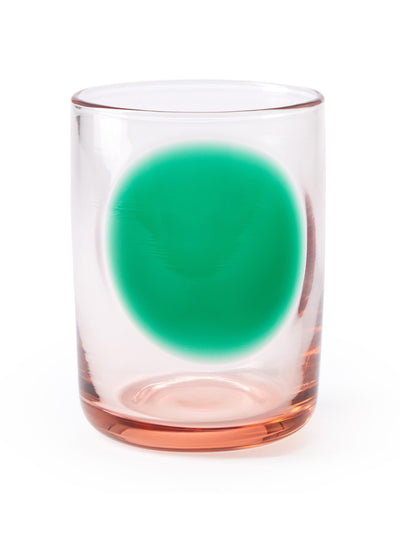 The Conran Shop Pink and green Dot tumbler at Collagerie