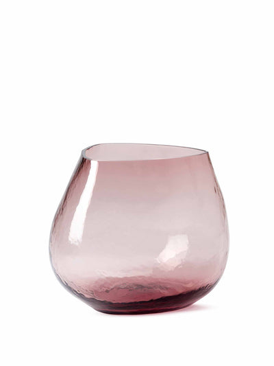 The Conran Shop Hammered glass vase in Mauve at Collagerie