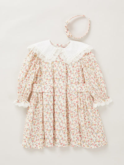 Strawberries & Cream Rosebud print dress at Collagerie