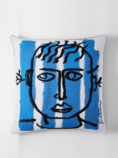 Jules Pansu Castelbajac ‘Pur De La Feuille’ cushion cover at Collagerie