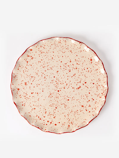 The Conran Shop Large splatter wave rim plate at Collagerie