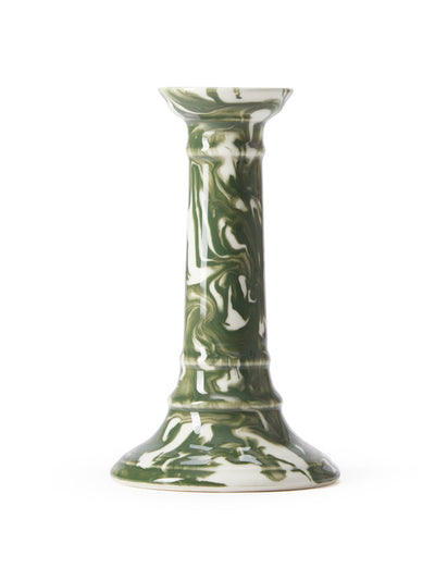 The Conran Shop Wardour candlestick green at Collagerie