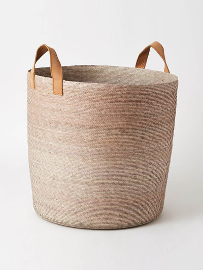 The Conran Shop Tambo basket with leather handles at Collagerie