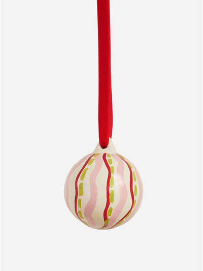 The Drawing Room Hand painted ceramic bauble at Collagerie