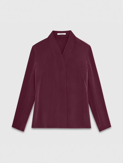 The Fold Bowery stretch silk blouse at Collagerie