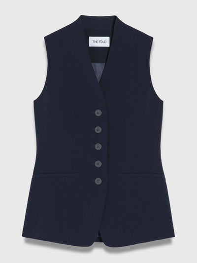 The Fold Clever crepe Hartley waistcoat at Collagerie