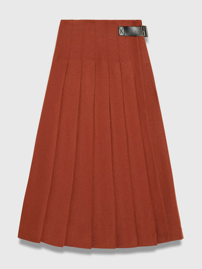 The Fold Eriska compact wool skirt at Collagerie