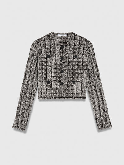 The Fold Hampton tweed knit jacket at Collagerie