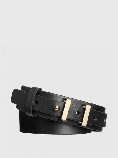 The Fold Harley belt in black at Collagerie