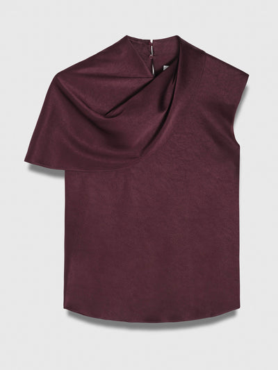 The Fold Ocana satin blouse at Collagerie