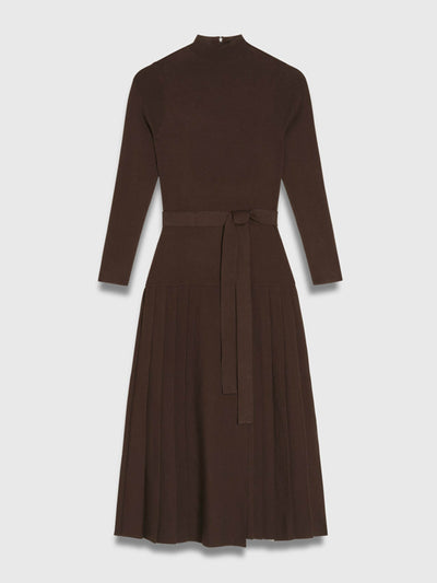 The Fold Rothes knit dress chocolate at Collagerie