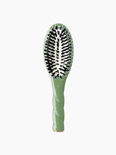 La Bonne Brosse Green mini hair brush at Collagerie