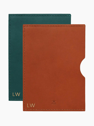 Paradise Row Leather passport holder set at Collagerie