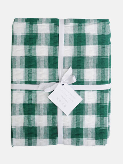 The Hambledon Green check tablecloth at Collagerie