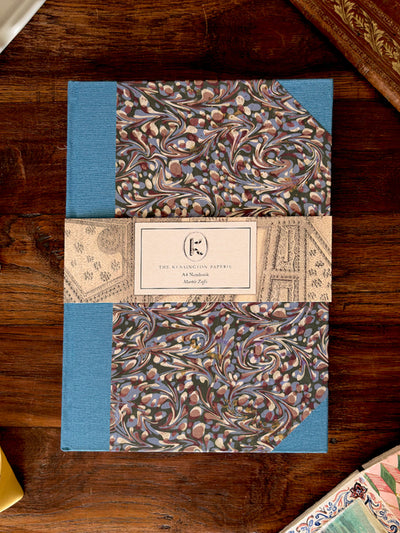The Kensington Paperie A4 notebook in Marble Zaffo at Collagerie