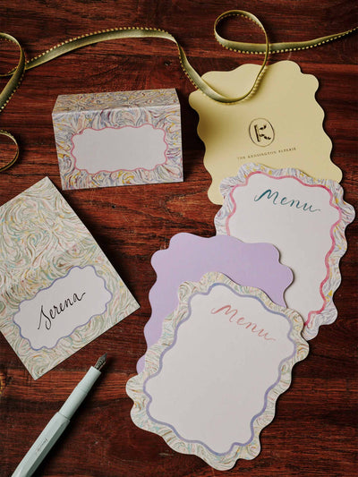 The Kensington Paperie Menu and placecard set at Collagerie