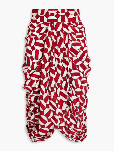 Isabel Marant Betina printed silk-blend crepe de chine skirt at Collagerie