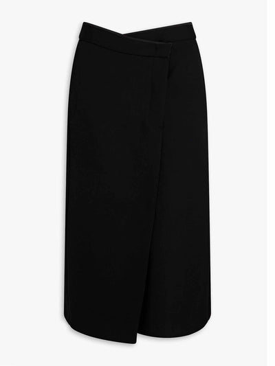 Jil Sander Wool midi wrap skirt at Collagerie