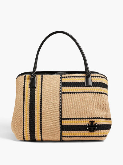 Tory Burch Striped cotton tote bag at Collagerie