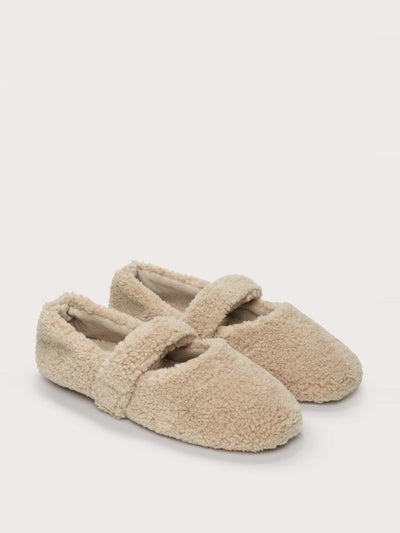 The White Company Borg ballet slippers at Collagerie