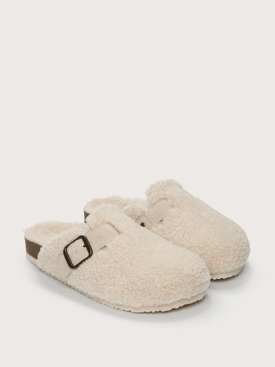 The White Company Borg corkbed mule slippers at Collagerie
