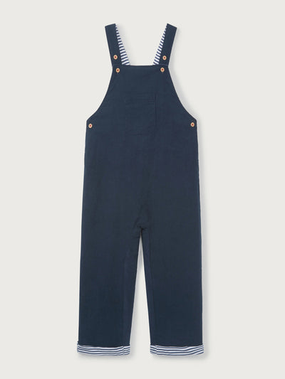 The White Company Navy cord dungarees at Collagerie