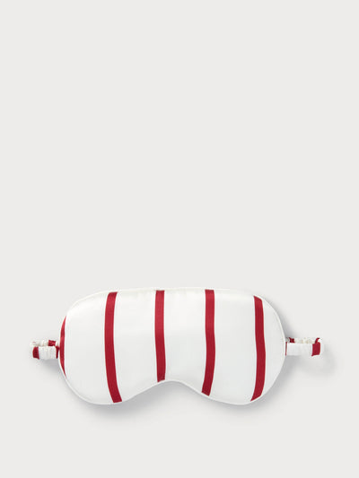 The White Company Silk stripe eyemask at Collagerie