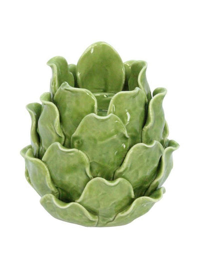 Cotswold Company Green porcelain artichoke tealight holder at Collagerie