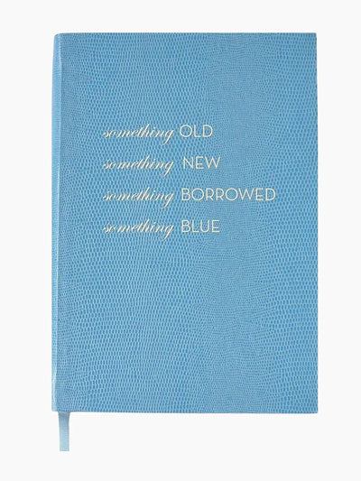 Sloane Stationery Something Old, New, Borrowed, blue notebook at Collagerie