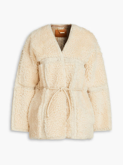 Zimmermann Belted shearling jacket at Collagerie