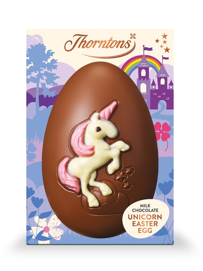 Thorntons Milk chocolate unicorn egg at Collagerie