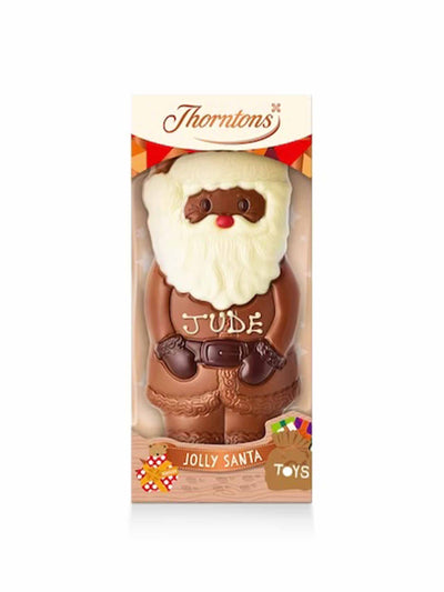 Thorntons Personalised milk chocolate santa at Collagerie