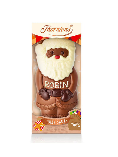 Thorntons Personalised Milk Chocolate Santa Model at Collagerie