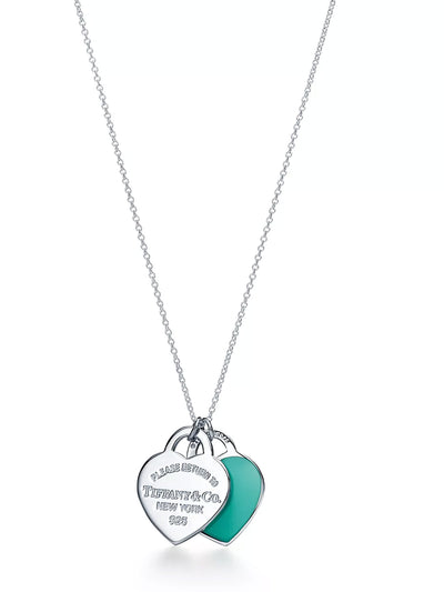 Tiffany & Co Tiffany Blue® double heart tag pendant at Collagerie