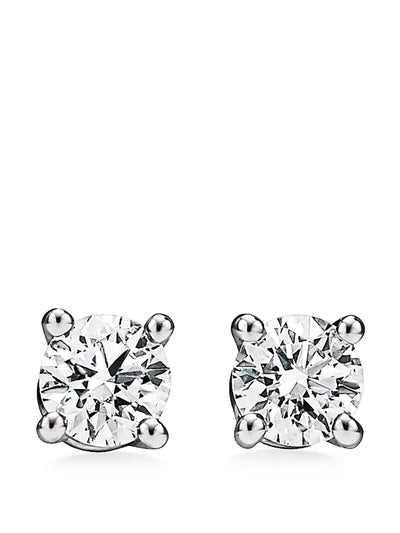 Tiffany & Co Tiffany solitaire diamond stud earrings at Collagerie