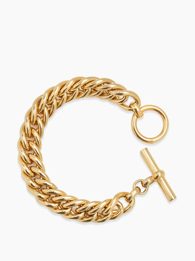 Tilly Sveaas Medium gold curb link bracelet at Collagerie