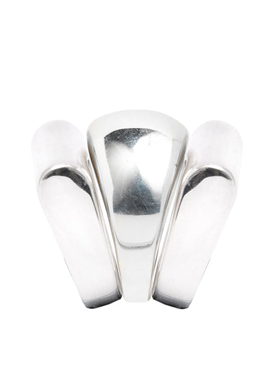 Tilly Sveaas Silver Triple Ridge ring set at Collagerie