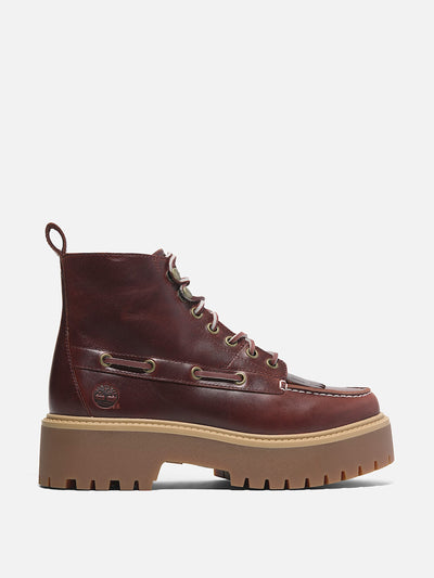 Timberland Stone street platform kiltie boots at Collagerie