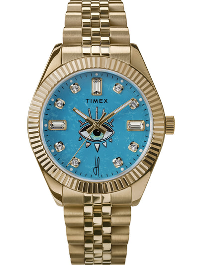 Timex X Jacquie Aiche Stainless steel bracelet watch at Collagerie