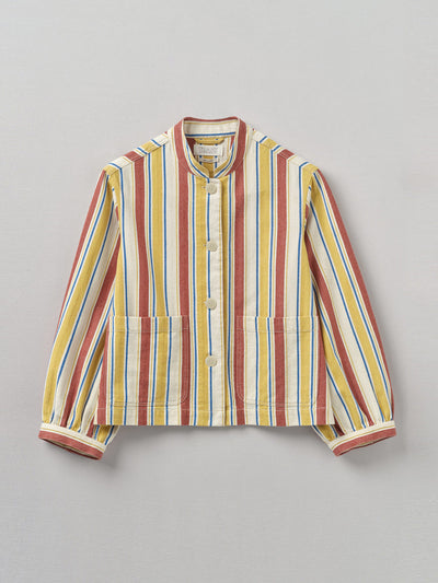 Toast Striped cotton workwear jacket at Collagerie