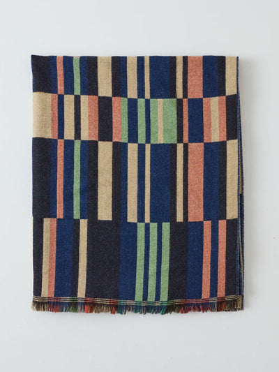 Toast Bristol weaving mill block stripe blanket at Collagerie