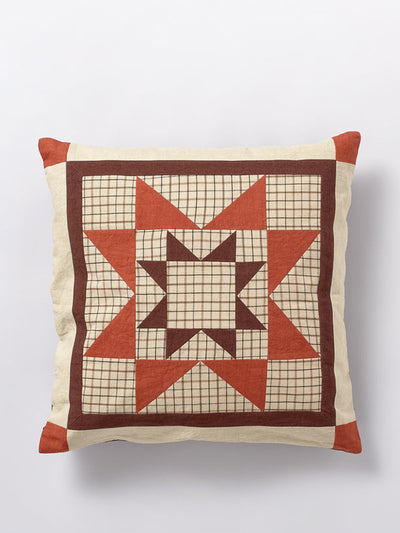 Toast Circus star patchwork cushion cover at Collagerie