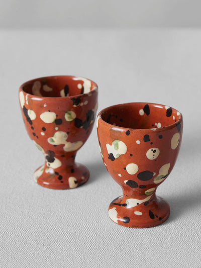 Toast Cortona splatter egg cups (set of 2) at Collagerie